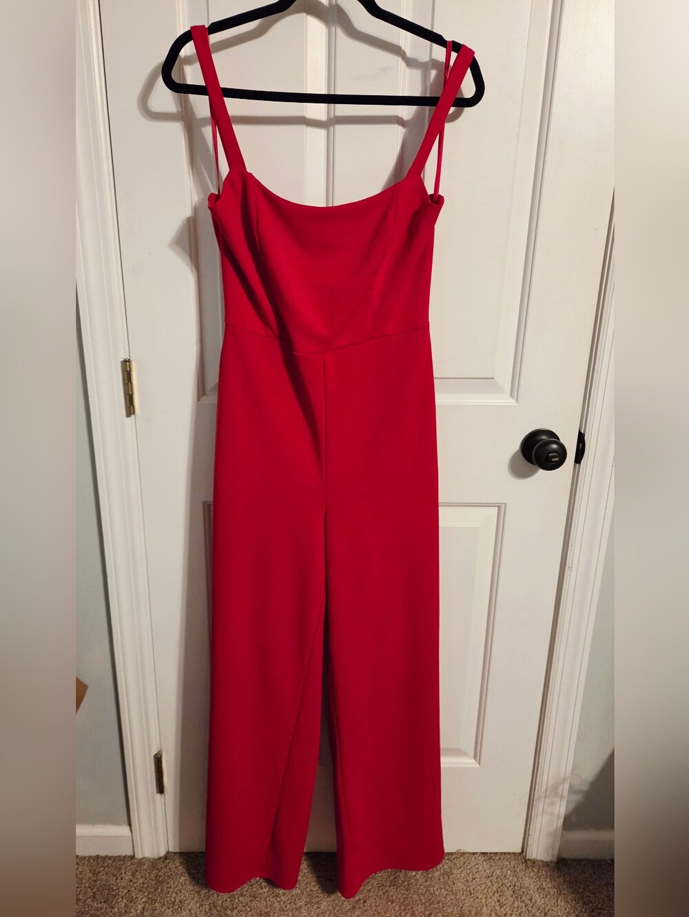 Crystal Sky Tie-Back Wide Leg Jumpsuit, Large